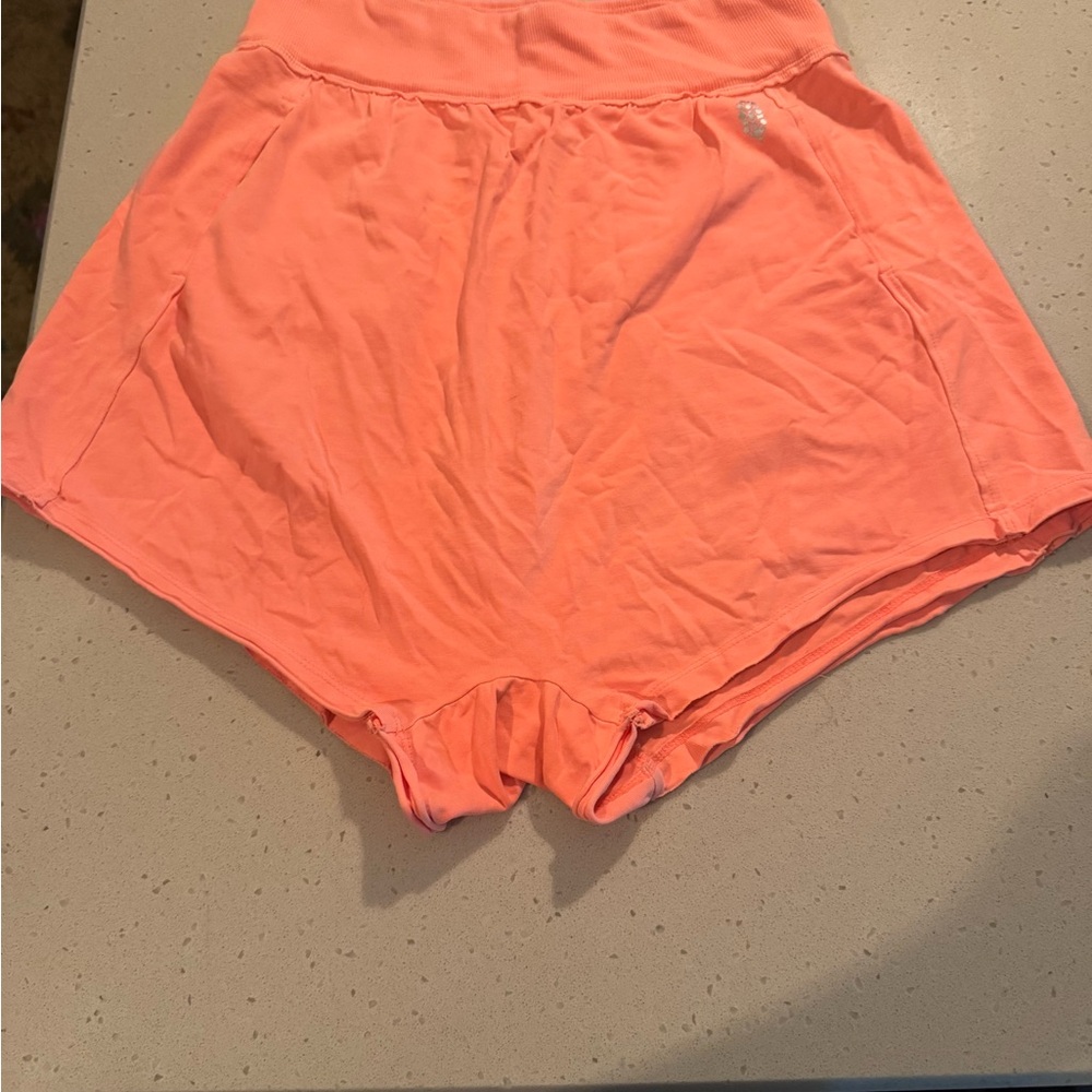 Free People Movement Hot Shot neon shorts